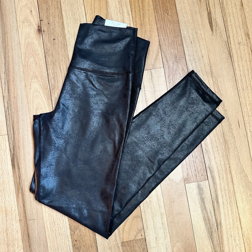 Aerie Faux Crackle Leather Leggings